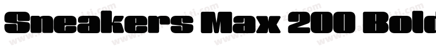 Sneakers Max 200 Bold Oblique字体转换